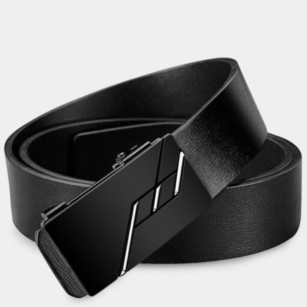 Men’s Casual Business Belt – Cowhide Leather with Buckle