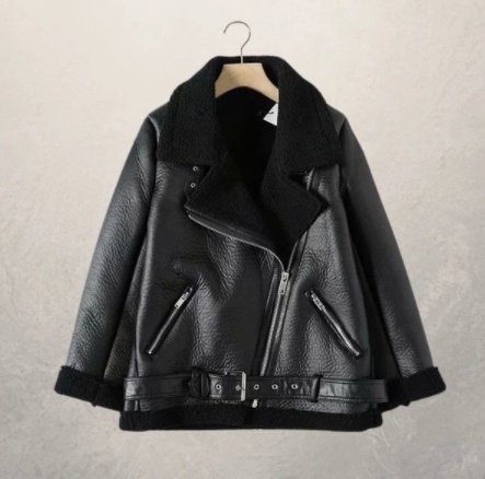 Women's Vegan Leather Moto Jacket – Trendy Biker Style Outerwear